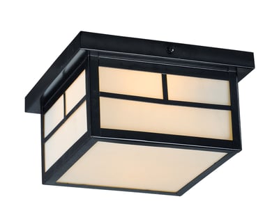 Maxim Lighting Coldwater Outdoor Flush Mount in Black Aluminum, perfect for enhancing outdoor spaces with stylish illumination.