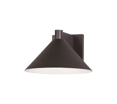 Maxim Lighting Conoid Outdoor Wall Light in Black Aluminum, perfect for enhancing outdoor spaces with modern elegance.