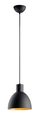 Maxim Lighting Cora Pendant in Black with Gold finish, featuring a sleek steel design for modern home decor.