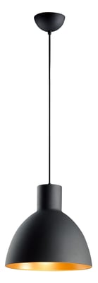 Maxim Lighting Cora Pendant in Black with Gold finish, featuring a sleek steel design for modern home decor.