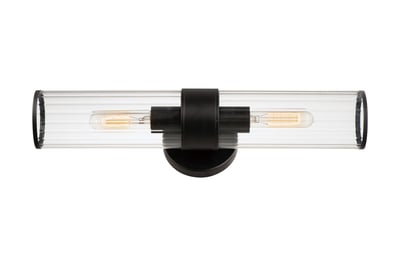 Maxim Lighting Crosby Wall Sconce in Black, featuring a sleek steel design for modern home decor.