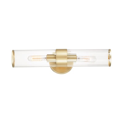 Maxim Lighting Crosby Wall Sconce in Satin Brass, featuring a sleek steel design for modern home decor.