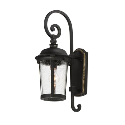 Maxim Lighting Dover Cast Outdoor Wall Light in Bronze finish, featuring an elegant, curved design with durable Aluminum construction.