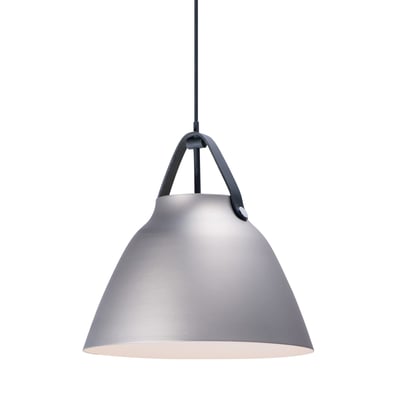 Maxim Lighting's Nordic Pendant in Aluminum features a sleek Black with Brushed Platinum finish, offering a modern touch to any space.