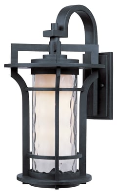 Maxim Lighting Oakville LED E26 Outdoor Hanging Wall Light in Black Oxide finish, featuring an Aluminum frame with a modern, sleek design.