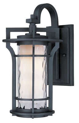 Maxim Lighting Oakville LED E26 Outdoor Hanging Wall Light in Black Oxide finish, crafted from Aluminum, with a sleek, modern design.