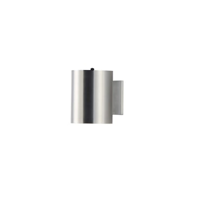 Maxim Lighting Outpost II Outdoor Wall Sconce with Photocell in Brushed Aluminum finish, featuring a sleek, modern design perfect for outdoor spaces.