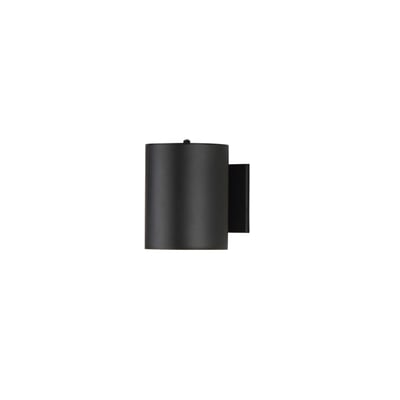 Maxim Lighting Outpost II Outdoor Wall Sconce with Photocell in Black finish, featuring a sleek Aluminum design ideal for modern exterior illumination.