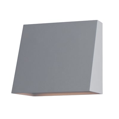 Maxim Lighting Pathfinder LED Outdoor Wall Sconce in Silver finish, featuring a sleek, modern design with an aluminum frame and energy-efficient LED lighting.