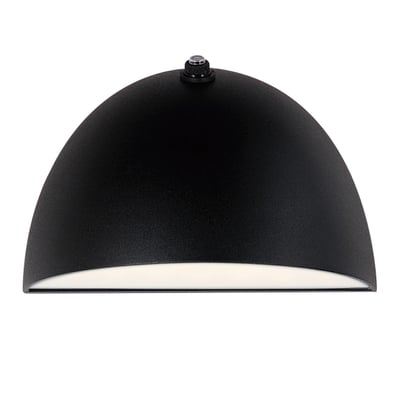 Maxim Lighting Pathfinder 120V LED Outdoor Wall Sconce in Black finish, featuring a sleek aluminum design with a modern, minimalist aesthetic.