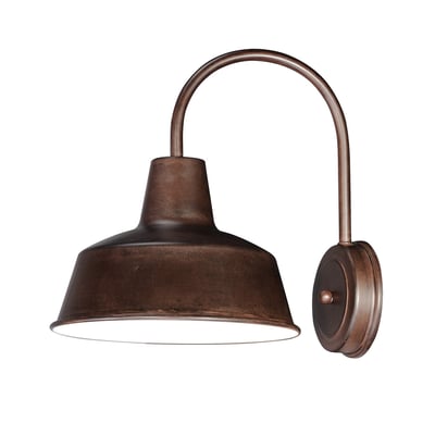 Maxim Lighting Pier M Outdoor Wall Light in Empire Bronze finish, featuring an aluminum frame with a modern design and clear glass panels.