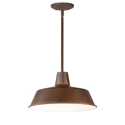 Maxim Lighting Pier M Outdoor Pendant in Empire Bronze finish, featuring a steel frame with a classic lantern design, hanging from a chain.