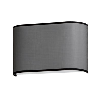 Maxim Lighting Prime LED Wide Wall Sconce with Black Organza finish, featuring a sleek Steel and Acrylic design, elegantly mounted on a wall.