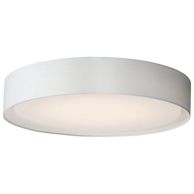 Maxim Lighting Prime LED Flush Mount with a sleek design, featuring a White Linen finish and constructed from durable Steel and Acrylic materials.