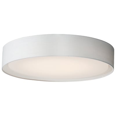 Maxim Lighting Prime LED Flush Mount in a sleek, modern design with a White Linen finish, featuring a Steel frame and Acrylic diffuser.