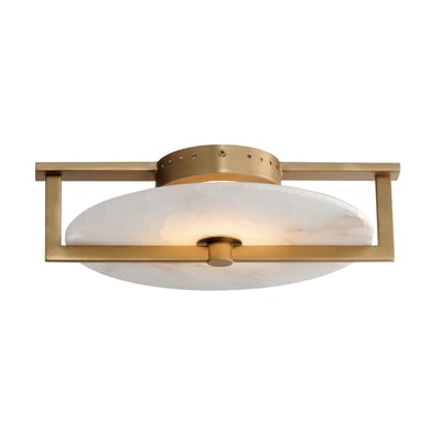 Maxim Lighting Quarry Wall Sconce in Natural Aged Brass finish, featuring a sleek design with Steel and Alabaster elements for a modern touch.