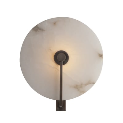 Maxim Lighting Quarry Wall Sconce in Dark Bronze finish, featuring a sleek, rectangular aluminum design with a warm, ambient glow.