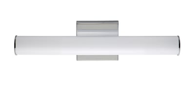 Image of Maxim Lighting's Rail Bathroom Vanity Light in Polished Chrome finish, featuring a sleek aluminum design with modern, minimalist lines.
