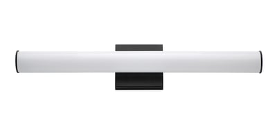 Maxim Lighting Rail Bathroom Vanity Light with a sleek Black finish and Aluminum construction, featuring modern design and elegant illumination.