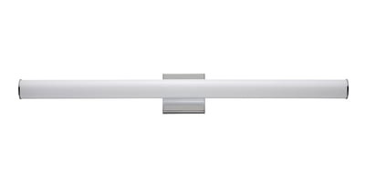 Maxim Lighting Rail Bathroom Vanity Light with a sleek design in polished chrome finish, featuring aluminum construction and modern aesthetic.