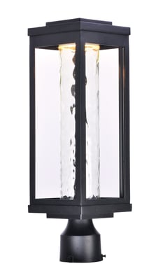 Maxim Lighting Salon LED Outdoor Pole/Post Mount in Black finish, featuring an Aluminum structure with a sleek, modern design for exterior illumination.