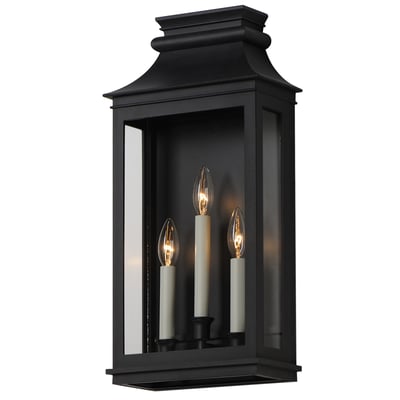 Maxim Lighting Savannah VX Outdoor Wall Sconce in Black Oxide finish, crafted from durable Aluminum, elegantly illuminates with a classic design.