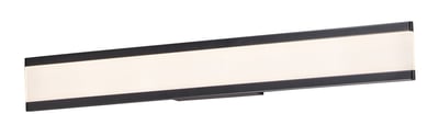 Maxim Lighting Visor LED Wall Sconce in black aluminum finish, featuring a sleek, modern design with a curved, minimalist silhouette.