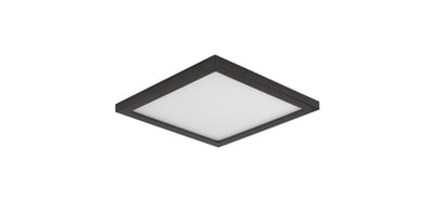 Maxim Lighting Wafer SQ LED Surface Mount in Bronze finish, 3000K, featuring a sleek square design with an aluminum build for modern illumination.