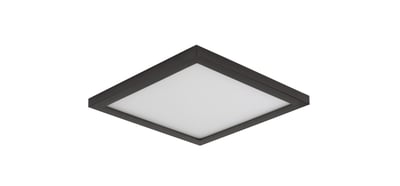 Maxim Lighting Wafer SQ LED Surface Mount 3000K in Bronze finish, featuring a sleek, square design with an aluminum frame.