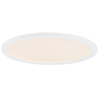 Maxim Lighting Wafer RD LED Surface Mount 4000K with a sleek white finish, featuring a round aluminum and polycarbonate design for modern illumination.