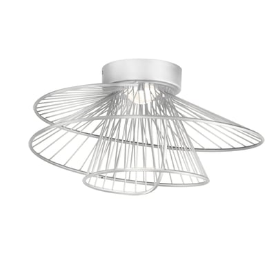 Maxim Lighting Zeta LED Flush Mount in Matte White finish, featuring a sleek, modern design with an Aluminum frame and energy-efficient LED lighting.