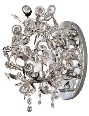 Maxim Lighting Comet 1-Light Wall Sconce with a sleek, modern design in a polished chrome finish, featuring a clear glass shade.