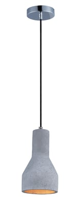 Maxim Lighting Crete 6" Pendant with a sleek, modern design, featuring a smooth finish and minimalist style, perfect for contemporary interiors.