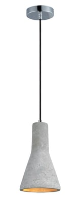 Maxim Lighting Crete 1-Light LED Pendant with a sleek, modern design, featuring a matte finish and minimalist style, hanging from a simple cord.