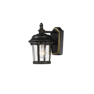 Maxim Lighting Dover Cast Outdoor Wall Sconce with a classic design, featuring a black finish and clear glass panels