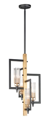 Maxim Lighting's Flambeau 4-Light Pendant features a stylish design with a sleek finish, perfect for adding elegance to any room.