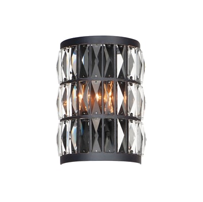 Maxim Lighting Madeline Wall Sconce with a sleek, modern design, featuring a polished finish and elegant curves, illuminating a warm, inviting glow.