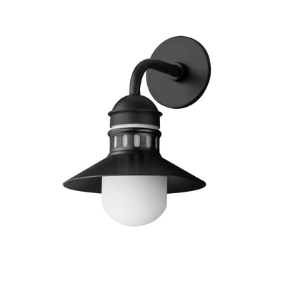 Maxim Lighting Admiralty Outdoor Wall Sconce in Black, featuring durable aluminum and glass for stylish outdoor illumination.