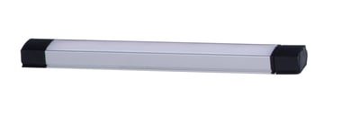 Maxim Lighting CounterMax Slim Stick Under Cabinet Light in Brushed Aluminum, sleek aluminum design for modern kitchens.