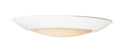 Maxim Lighting Diverse Flush Mount featuring a sleek, round design with a white polycarbonate diffuser and aluminum frame, ideal for modern interiors.