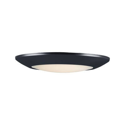 Image of Maxim Lighting's Diverse Flush Mount, featuring a sleek black steel frame with a polycarbonate diffuser, providing modern elegance and soft illumination.