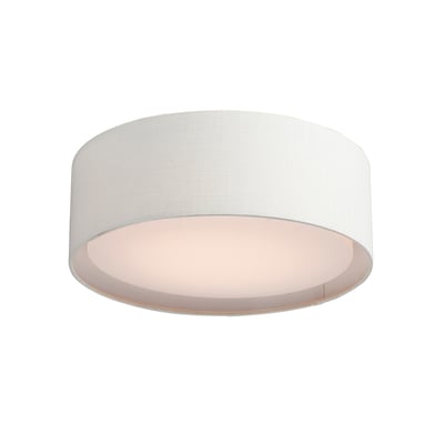 Maxim Lighting Prime Flush Mount featuring an Oatmeal finish with Steel, Acrylic, and Fabric materials, elegantly designed for modern interiors.