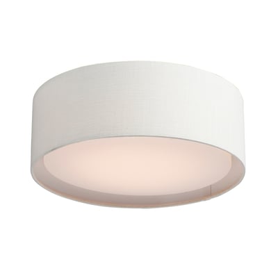 Maxim Lighting Prime Flush Mount featuring a sleek design with an Oatmeal finish, crafted from Steel, Acrylic, and Fabric materials.