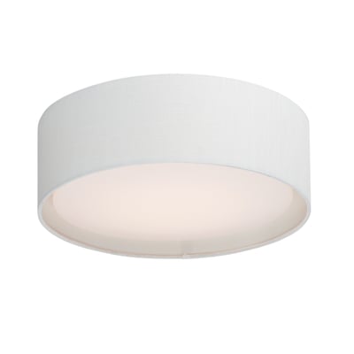 Maxim Lighting Prime Flush Mount: A sleek ceiling light with a White Linen finish, featuring a Steel frame and Acrylic diffuser for a modern look.