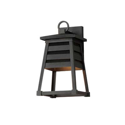 Maxim Lighting Shutters Outdoor Wall Sconce in Black finish, featuring EPMM Aluminum construction with a sleek, modern design for outdoor illumination.