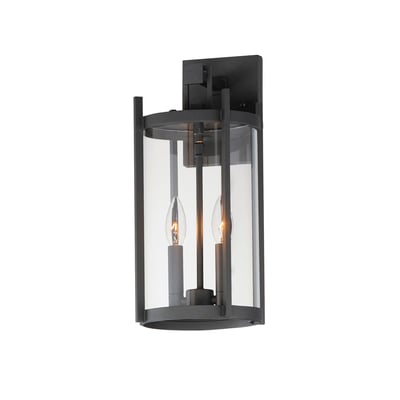 Maxim Lighting Belfry 2-Light Wall Sconce with sleek metal finish, featuring two elegant lights and a modern design for stylish illumination.