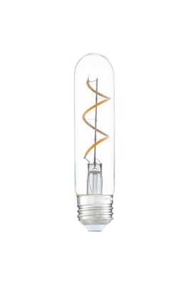 Maxim Lighting 5" E26 T10 Bulb with a clear glass finish, showcasing its sleek, modern design suitable for various lighting fixtures.