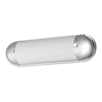 Maxim Lighting Capsule Bathroom Vanity Light in Polished Chrome, stylish steel design for modern bathrooms.
