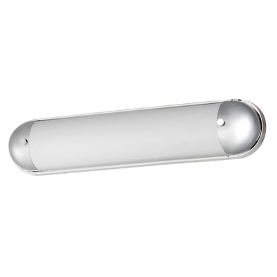 Maxim Lighting Capsule Bathroom Vanity Light in Polished Chrome, featuring a sleek steel design for modern bathrooms.