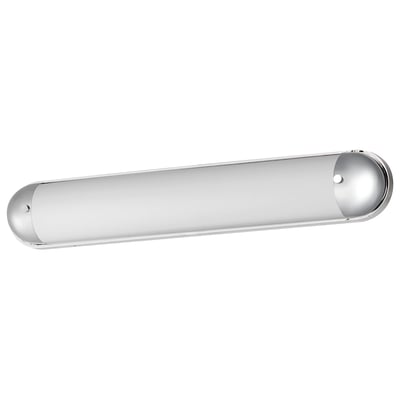 Maxim Lighting Capsule Bathroom Vanity Light in Polished Chrome, featuring durable steel construction for modern bathrooms.